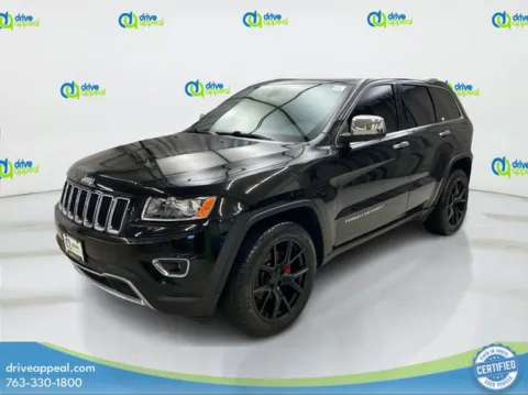 Black 2015 Jeep Grand Cherokee Limited for sale in Eden Prairie, MN