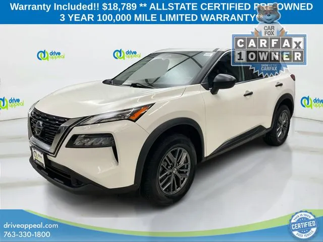 White 2021 Nissan Rogue S for sale in Eden Prairie, MN