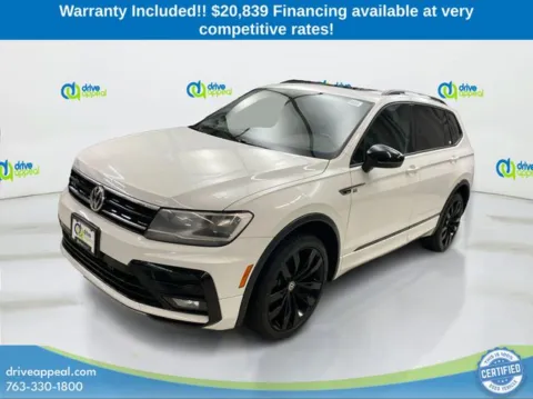 White 2021 Volkswagen Tiguan 2.0T SE R-Line Black for sale in Eden Prairie, MN