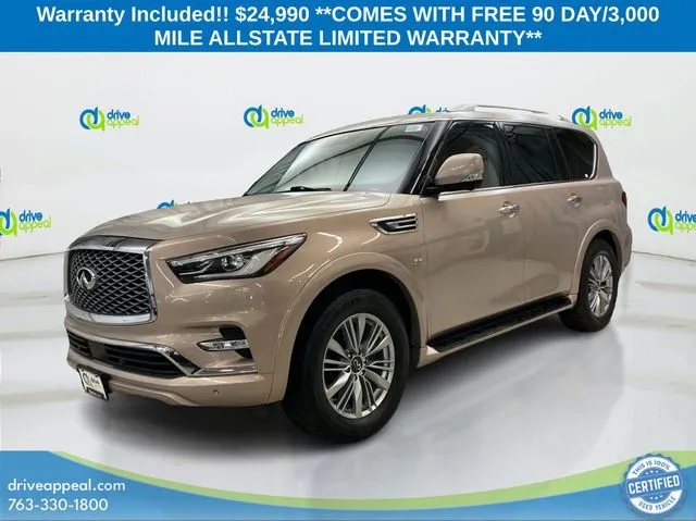 Silver 2019 INFINITI QX80 LUXE for sale in Eden Prairie, MN