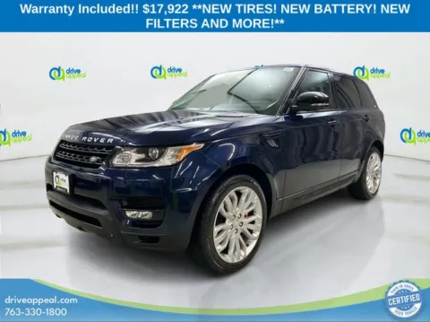Blue 2015 Land Rover Range Rover Sport 5.0L V8 Supercharged for sale in Eden Prairie, MN