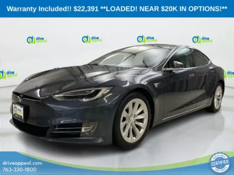 Blue 2017 Tesla Model S 75D for sale in Eden Prairie, MN