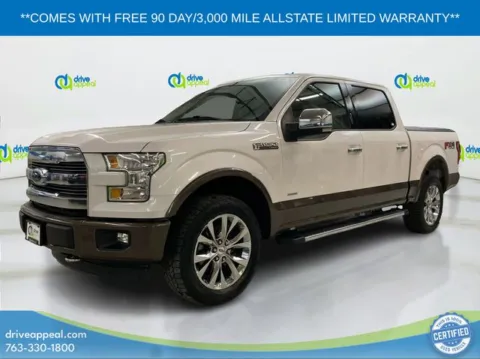 White 2016 Ford F-150 Lariat for sale in Eden Prairie, MN