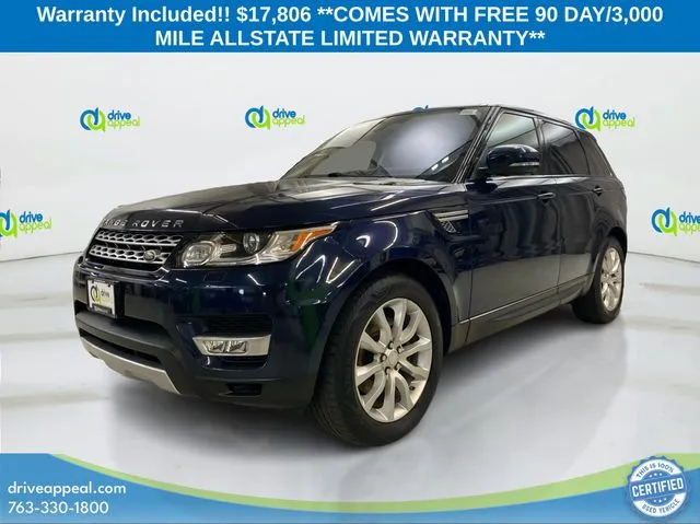 Blue 2016 Land Rover Range Rover Sport 3.0L V6 Supercharged HSE for sale in Eden Prairie, MN