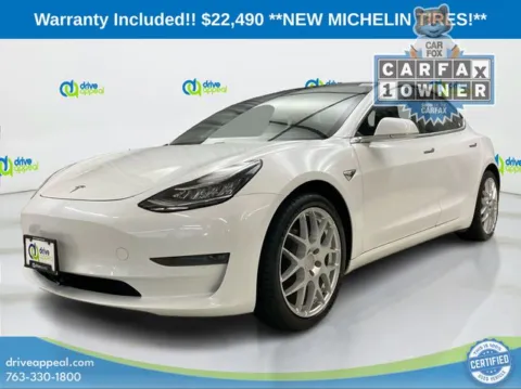 White 2019 Tesla Model 3 Long Range for sale in Eden Prairie, MN