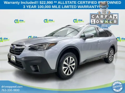 Silver 2022 Subaru Outback Premium for sale in Eden Prairie, MN