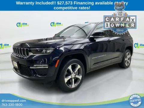 Blue 2022 Jeep Grand Cherokee 4xe for sale in Eden Prairie, MN