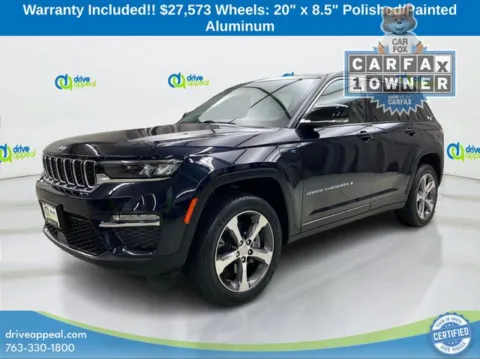 Blue 2022 Jeep Grand Cherokee 4xe for sale in Eden Prairie, MN