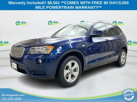 Blue 2012 BMW X3 xDrive28i for sale in Eden Prairie, MN