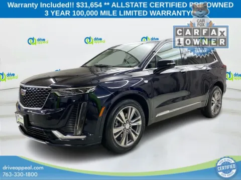 Blue 2021 Cadillac XT6 Premium Luxury for sale in Eden Prairie, MN