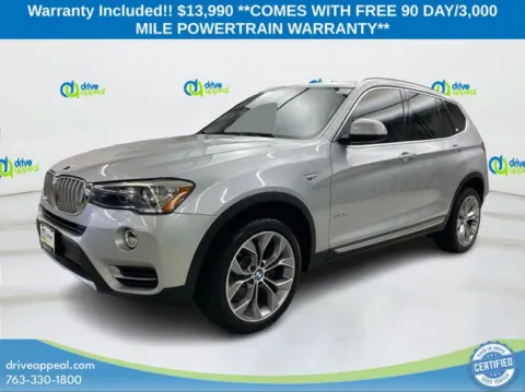 Silver 2017 BMW X3 xDrive28i for sale in Eden Prairie, MN