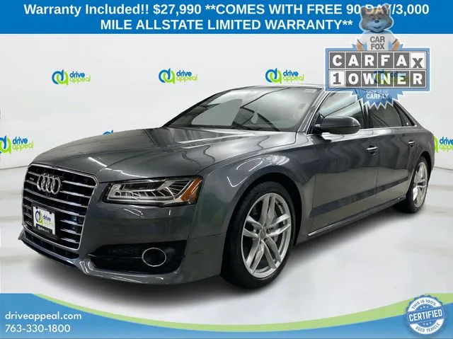 Gray 2017 Audi A8 L 4.0T Sport for sale in Eden Prairie, MN