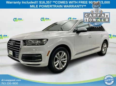 White 2019 Audi Q7 55 SE Premium Plus for sale in Eden Prairie, MN