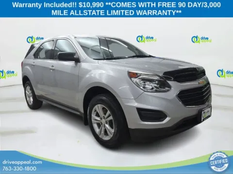 Silver 2016 Chevrolet Equinox LS for sale in Eden Prairie, MN