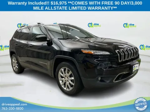 Black 2018 Jeep Cherokee Limited for sale in Eden Prairie, MN