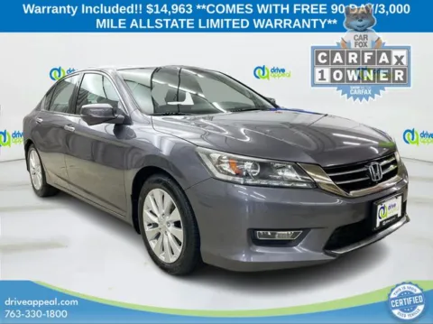 Gray 2013 Honda Accord EX-L for sale in Eden Prairie, MN