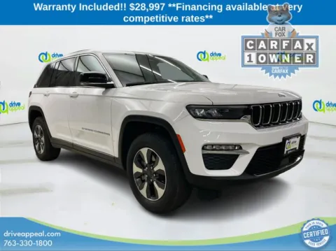 White 2023 Jeep Grand Cherokee 4xe for sale in Eden Prairie, MN