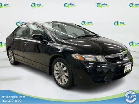 Black 2010 Honda Civic EX for sale in Eden Prairie, MN