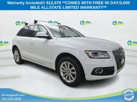White 2015 Audi Q5 2.0T Premium Plus for sale in Eden Prairie, MN
