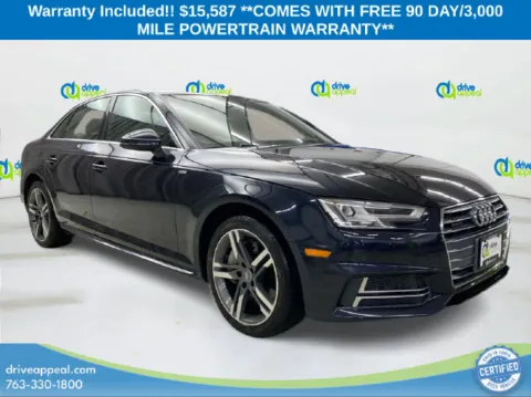 Blue 2018 Audi A4 2.0T Premium Plus for sale in Eden Prairie, MN