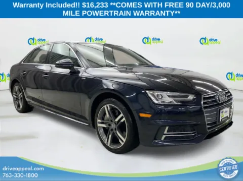 Blue 2018 Audi A4 2.0T Premium Plus for sale in Eden Prairie, MN
