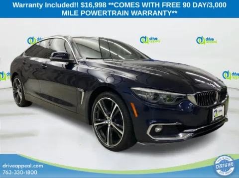 Blue 2018 BMW 4 Series 430i Gran Coupe for sale in Eden Prairie, MN