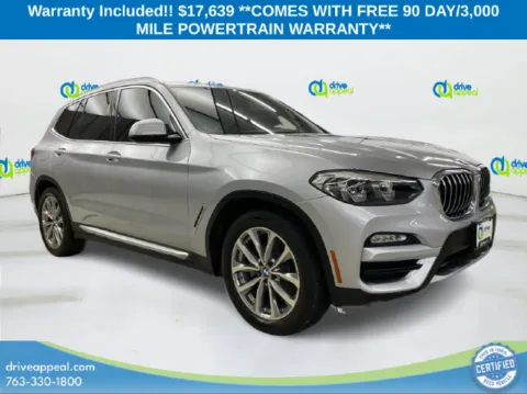 Silver 2018 BMW X3 xDrive30i for sale in Eden Prairie, MN