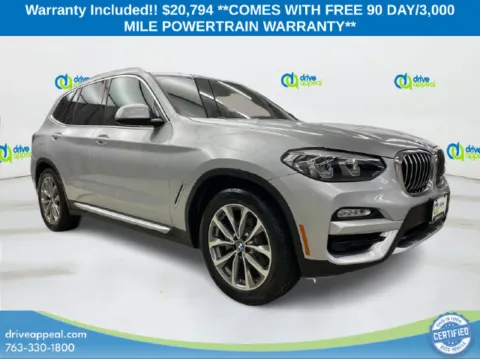 Silver 2019 BMW X3 xDrive30i for sale in Eden Prairie, MN
