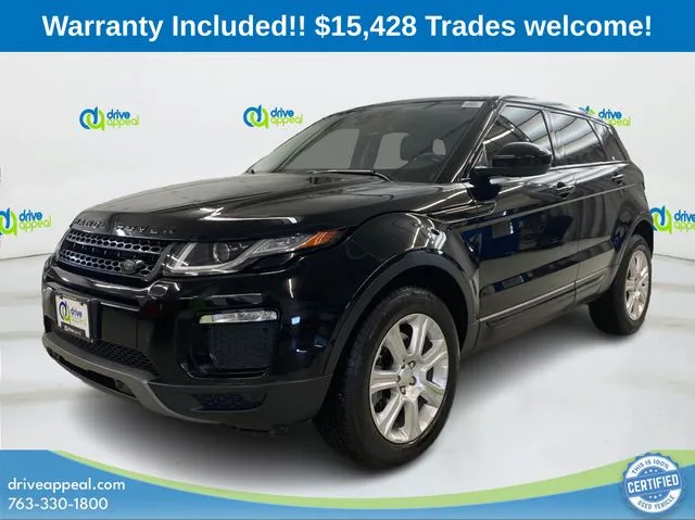 Black 2019 Land Rover Range Rover Evoque SE for sale in Eden Prairie, MN