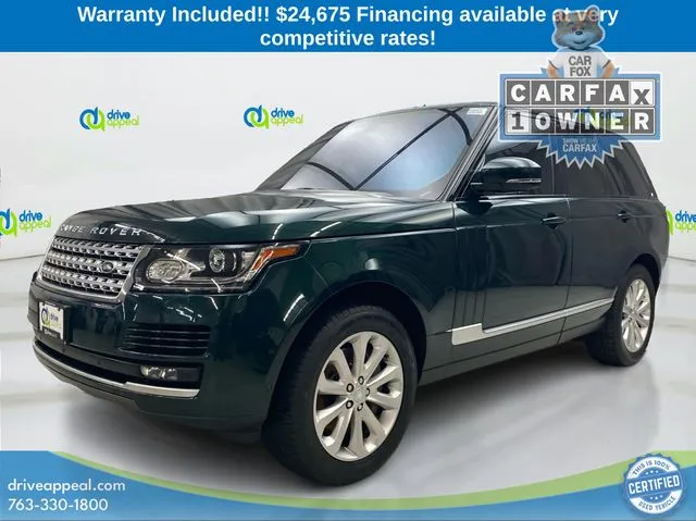 Range Rover Mn Used 2016 Land Rover Range Rover 3.0L V6 Supercharged HSE for sale in ...