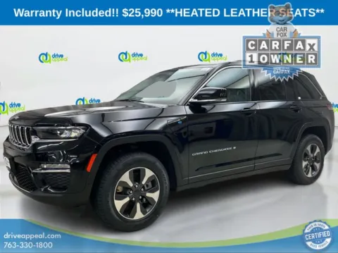 Black 2023 Jeep Grand Cherokee 4xe for sale in Eden Prairie, MN