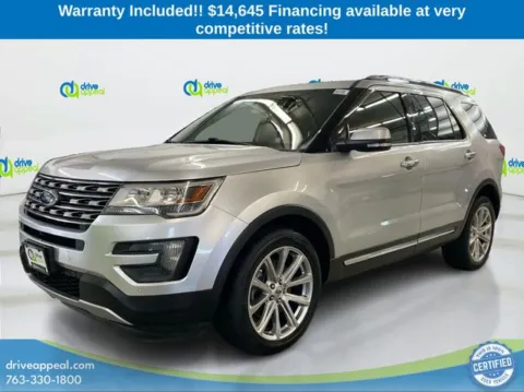 Silver 2016 Ford Explorer Limited for sale in Eden Prairie, MN