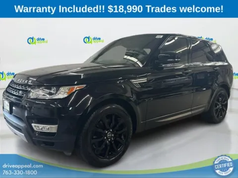 Black 2015 Land Rover Range Rover Sport 3.0L V6 Supercharged HSE for sale in Eden Prairie, MN