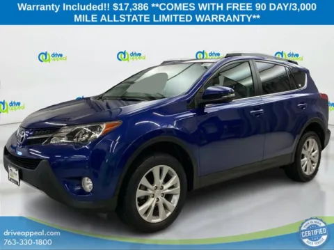 Blue 2014 Toyota RAV4 Limited for sale in Eden Prairie, MN