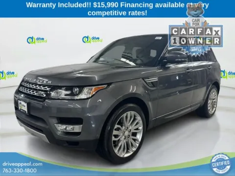 Gray 2015 Land Rover Range Rover Sport 3.0L V6 Supercharged HSE for sale in Eden Prairie, MN