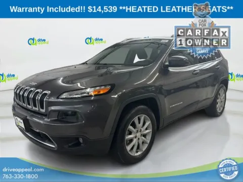 Gray 2014 Jeep Cherokee Limited for sale in Eden Prairie, MN