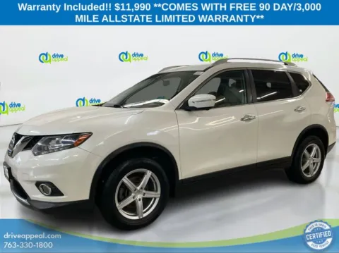 White 2015 Nissan Rogue SL for sale in Eden Prairie, MN