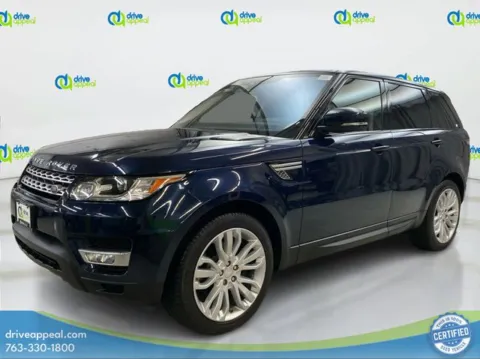 Blue 2017 Land Rover Range Rover Sport 3.0L V6 Supercharged HSE for sale in Eden Prairie, MN