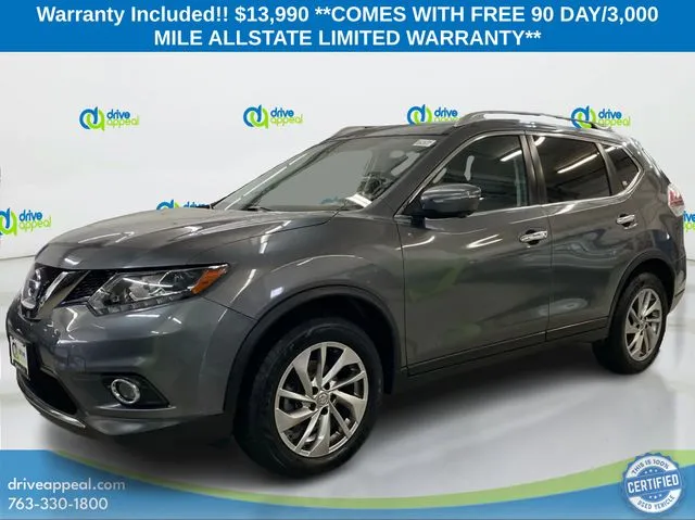 Gray 2015 Nissan Rogue SL for sale in Eden Prairie, MN
