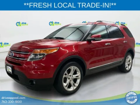 Red 2011 Ford Explorer Limited for sale in Eden Prairie, MN