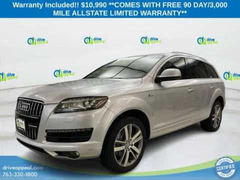 Silver 2015 Audi Q7 3.0T Premium for sale in Eden Prairie, MN