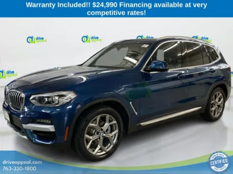 Blue 2021 BMW X3 xDrive30i for sale in Eden Prairie, MN
