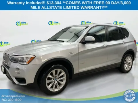 Silver 2016 BMW X3 xDrive28i for sale in Eden Prairie, MN