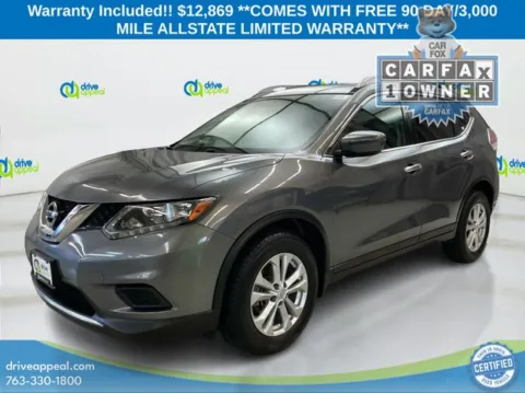 Gray 2016 Nissan Rogue SV for sale in Eden Prairie, MN