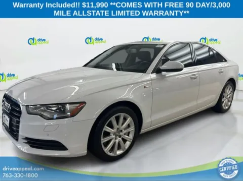 White 2014 Audi A6 3.0T Premium Plus for sale in Eden Prairie, MN