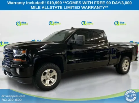 Black 2018 Chevrolet Silverado 1500 LT for sale in Eden Prairie, MN