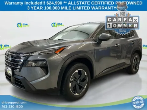 Gray 2024 Nissan Rogue SV for sale in Eden Prairie, MN