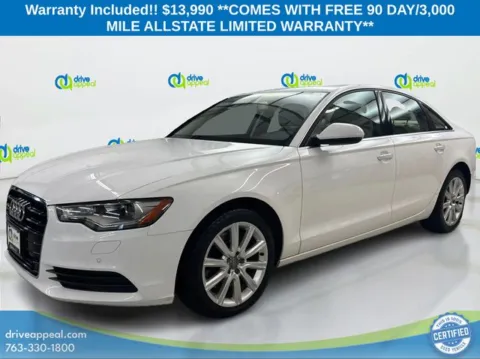 White 2015 Audi A6 2.0T Premium Plus for sale in Eden Prairie, MN