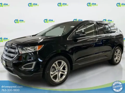 Black 2017 Ford Edge Titanium for sale in Eden Prairie, MN