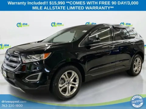 Black 2017 Ford Edge Titanium for sale in Eden Prairie, MN